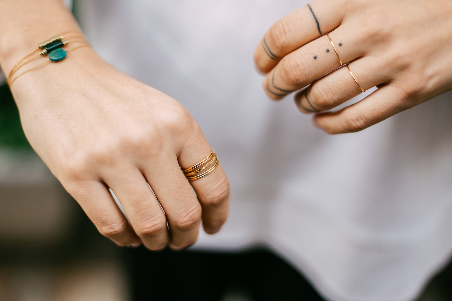 Bague triple