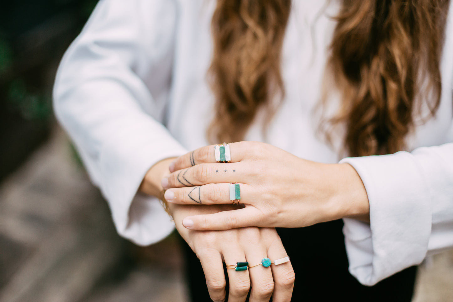 Bague Pierre Howlite