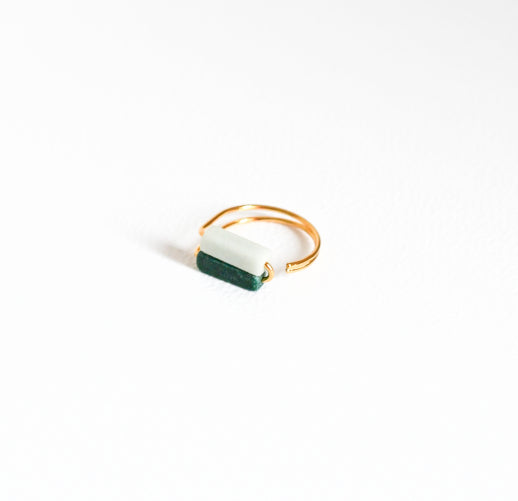 Bague Billie Amazonite-Prase