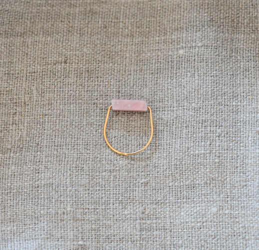 Bague Pierre Rhodonite