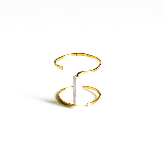 Bague LYNX Howlite