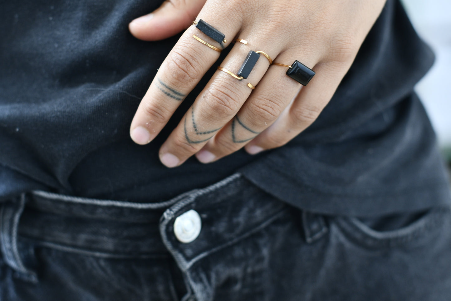 Bague Pierre Onyx