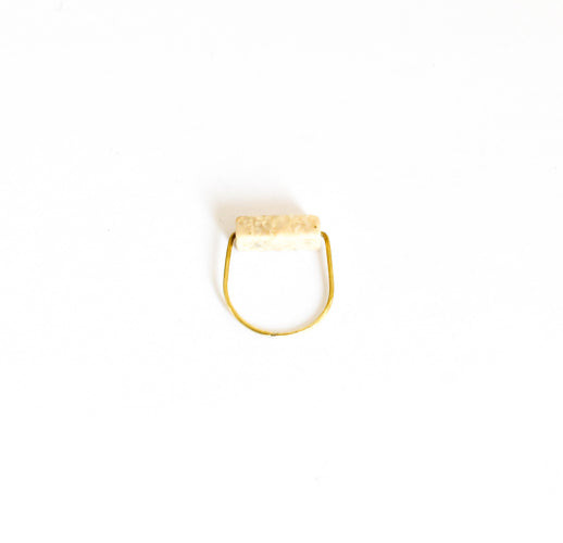 Bague Pierre Fossile