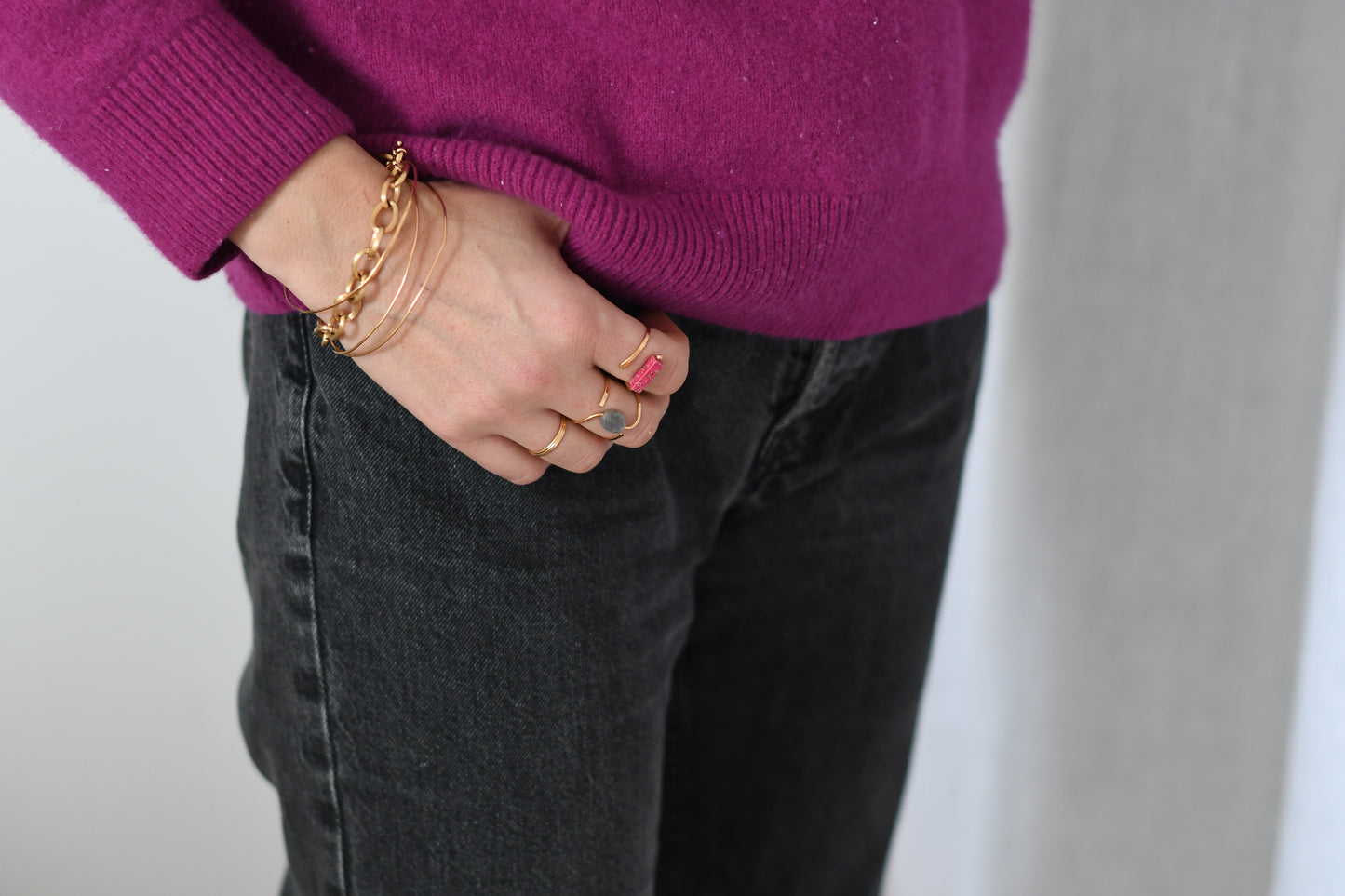 Bague Harper Fushia