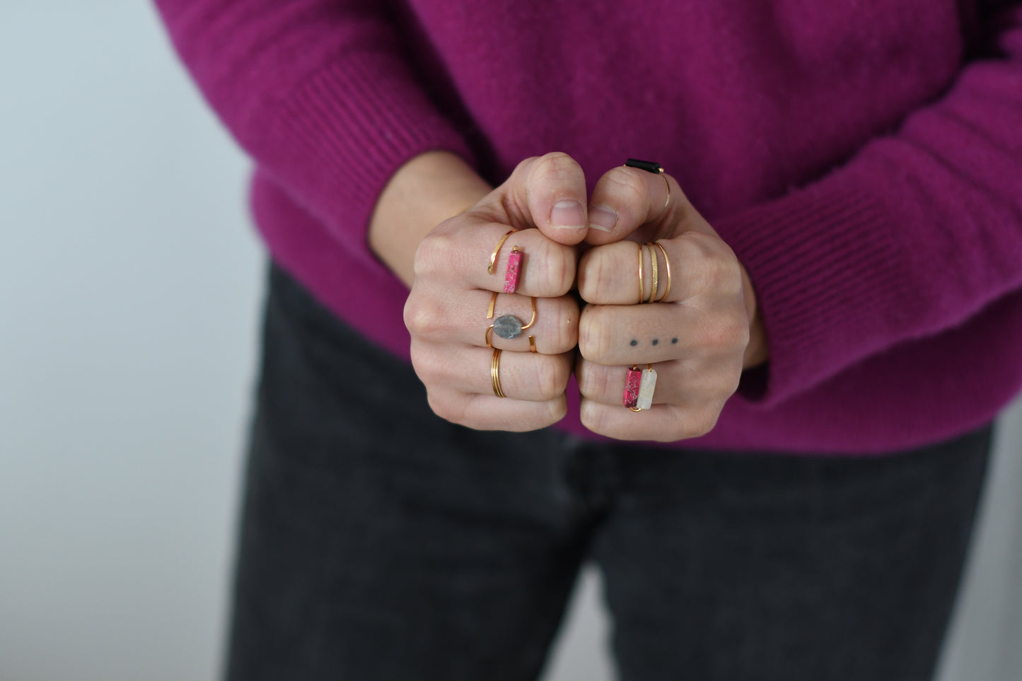 Bague Harper Fushia