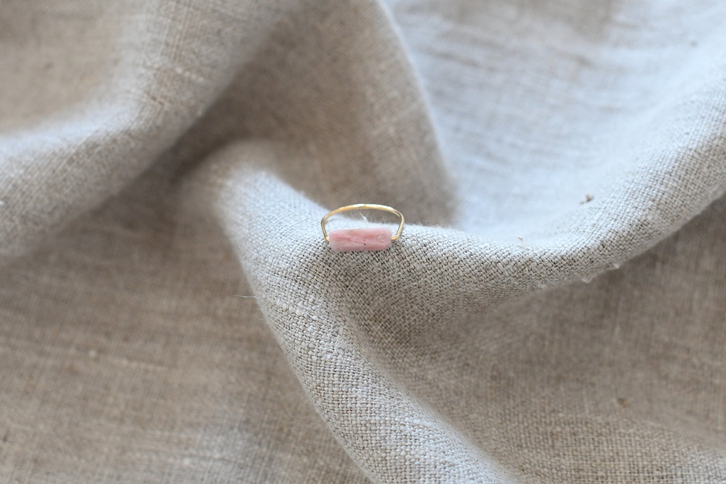 Bague Pierre Rhodonite