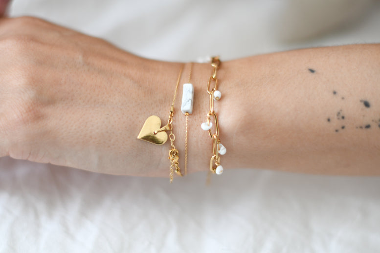 Bracelet PIERRE Howlite