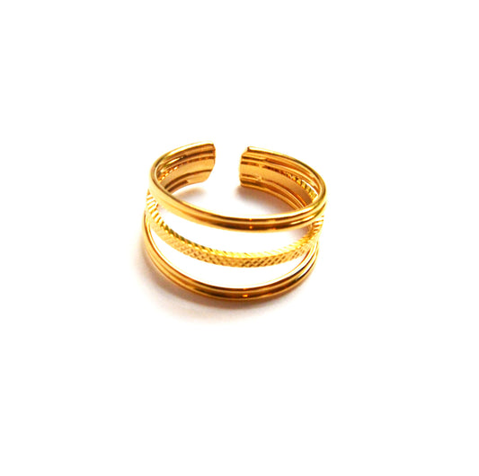 Bague triple