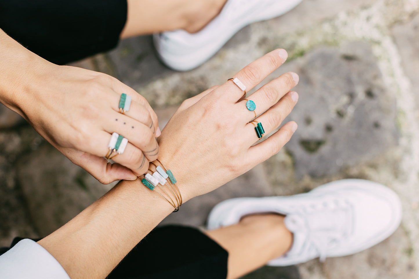 Bague Pierre Howlite
