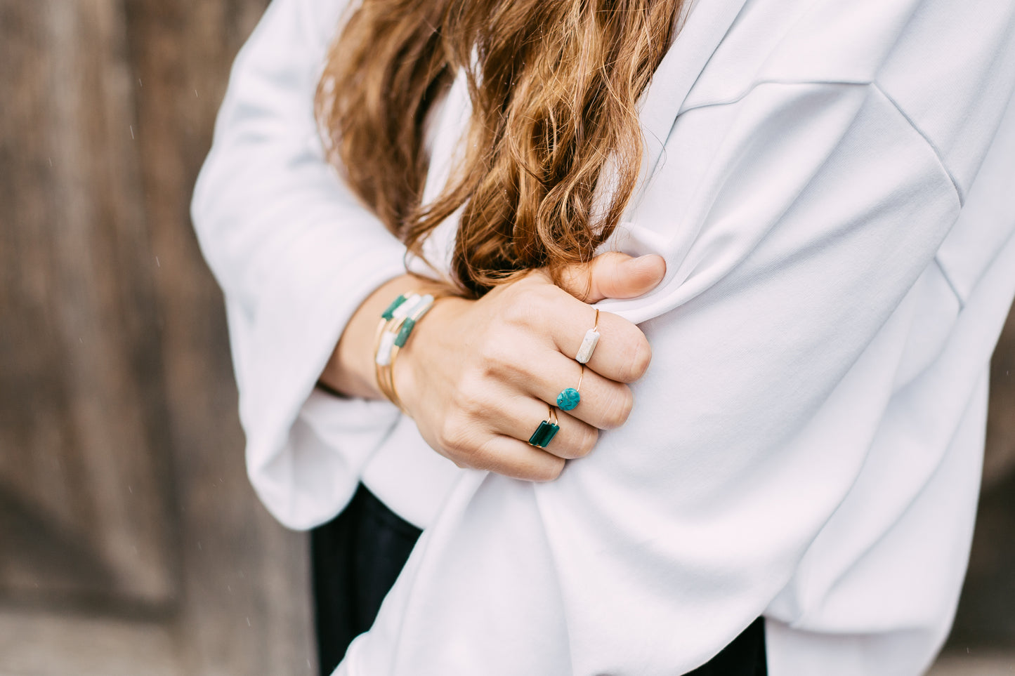 Bague Pierre Howlite