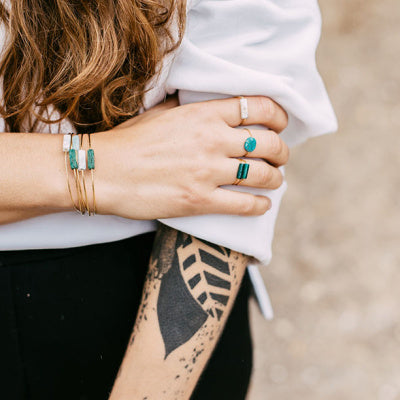 Bague Pierre Howlite